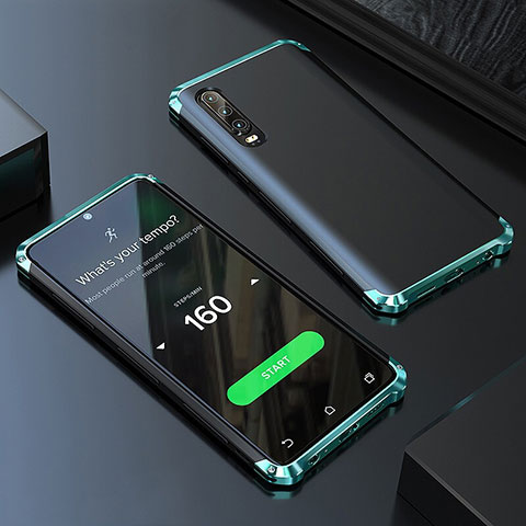 Coque Luxe Aluminum Metal Housse Etui pour Huawei P20 Pro Vert