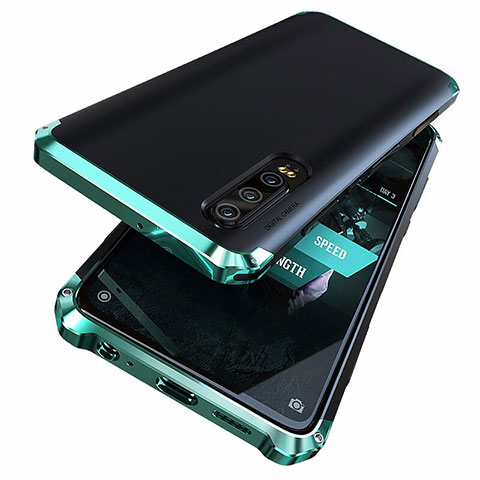 Coque Luxe Aluminum Metal Housse Etui pour Huawei P30 Vert