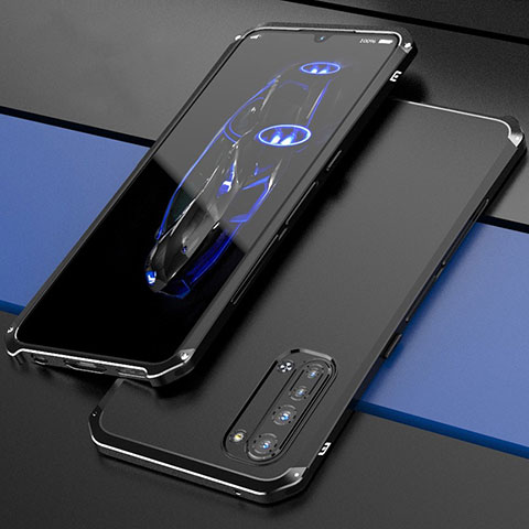 Coque Luxe Aluminum Metal Housse Etui pour Oppo K7 5G Noir