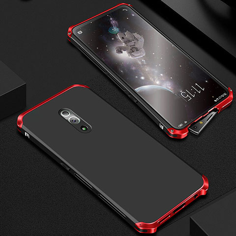 Coque Luxe Aluminum Metal Housse Etui pour Oppo Reno 10X Zoom Rouge