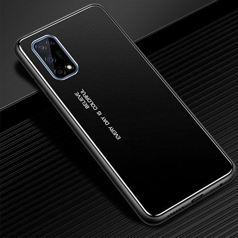 Coque Luxe Aluminum Metal Housse Etui pour Realme X7 5G Noir