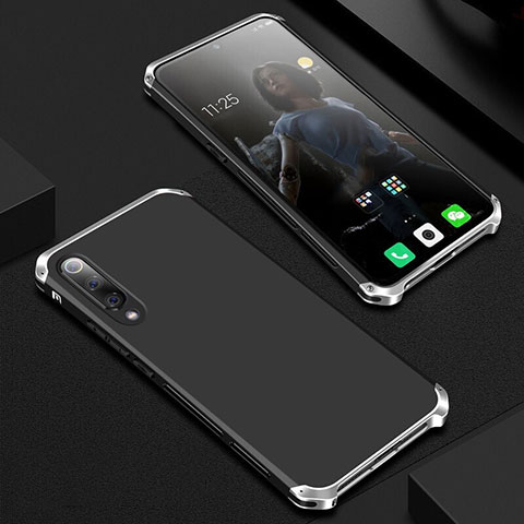Coque Luxe Aluminum Metal Housse Etui pour Xiaomi Mi 9 Argent et Noir