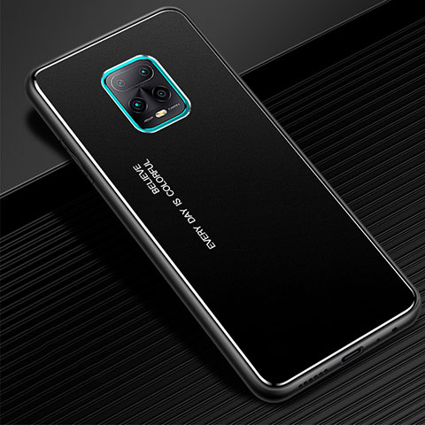 Coque Luxe Aluminum Metal Housse Etui pour Xiaomi Redmi 10X Pro 5G Noir