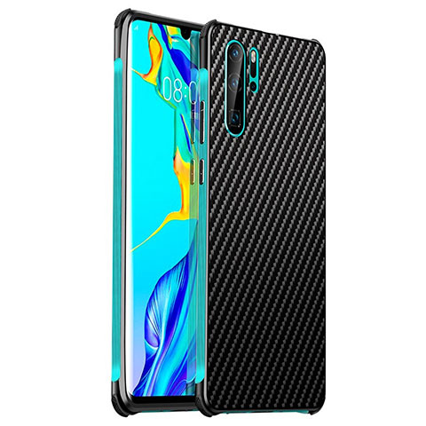 Coque Luxe Aluminum Metal Housse Etui S01 pour Huawei P30 Pro New Edition Cyan