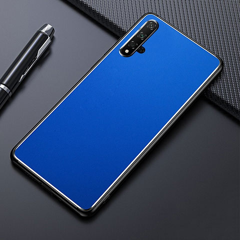 Coque Luxe Aluminum Metal Housse Etui T01 pour Huawei Honor 20 Bleu