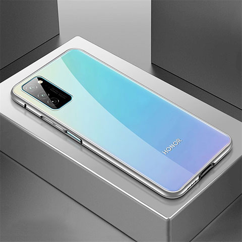 Coque Luxe Aluminum Metal Housse Etui T01 pour Huawei Honor View 30 Pro 5G Argent