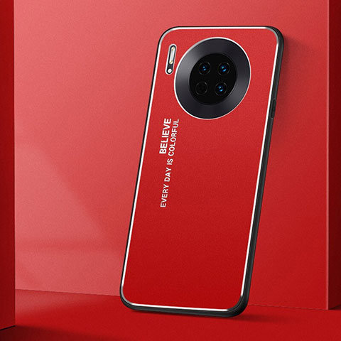 Coque Luxe Aluminum Metal Housse Etui T01 pour Huawei Mate 30 5G Rouge