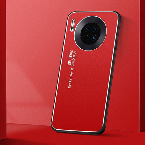 Coque Luxe Aluminum Metal Housse Etui T01 pour Huawei Mate 30 Rouge