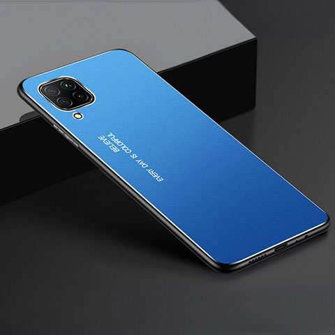 Coque Luxe Aluminum Metal Housse Etui T01 pour Huawei Nova 6 SE Bleu