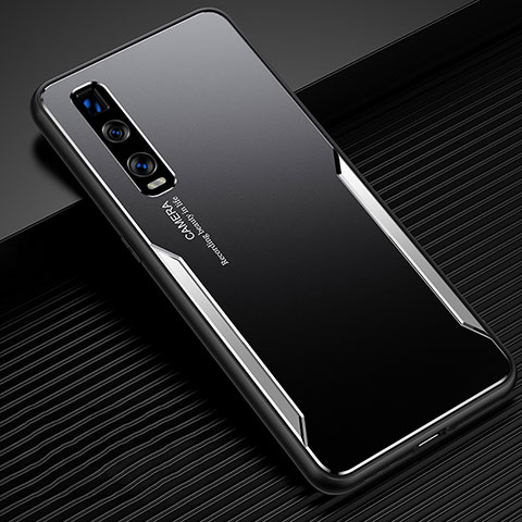 Coque Luxe Aluminum Metal Housse Etui T01 pour Oppo Find X2 Pro Argent