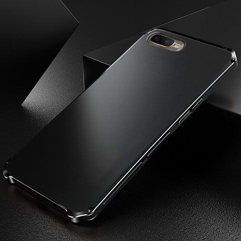 Coque Luxe Aluminum Metal Housse Etui T01 pour Oppo K1 Noir