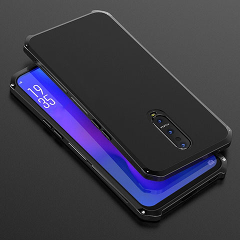 Coque Luxe Aluminum Metal Housse Etui T01 pour Oppo R17 Pro Noir