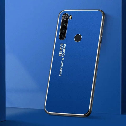 Coque Luxe Aluminum Metal Housse Etui T01 pour Xiaomi Redmi Note 8T Bleu