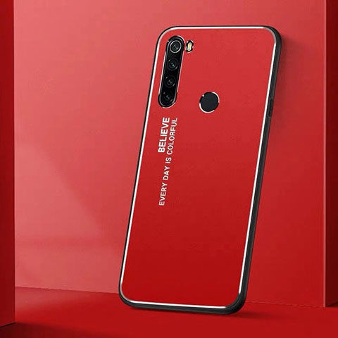 Coque Luxe Aluminum Metal Housse Etui T01 pour Xiaomi Redmi Note 8T Rouge