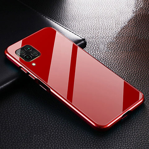 Coque Luxe Aluminum Metal Housse Etui T02 pour Huawei Nova 6 SE Rouge