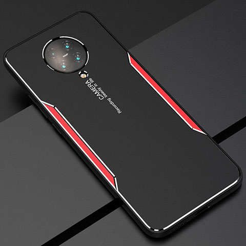 Coque Luxe Aluminum Metal Housse Etui T02 pour Xiaomi Redmi K30 Pro 5G Rouge