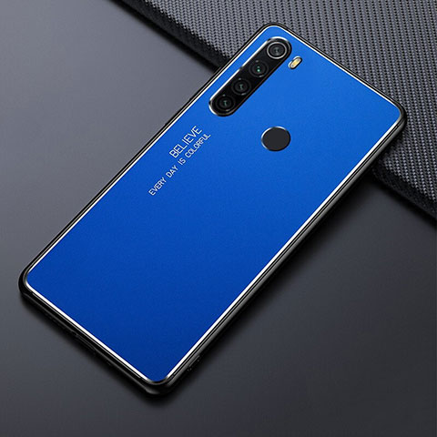 Coque Luxe Aluminum Metal Housse Etui T02 pour Xiaomi Redmi Note 8T Bleu