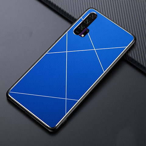 Coque Luxe Aluminum Metal Housse Etui T03 pour Huawei Honor 20 Pro Bleu