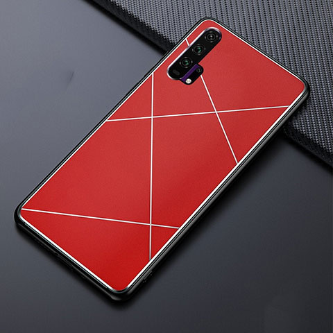 Coque Luxe Aluminum Metal Housse Etui T03 pour Huawei Honor 20 Pro Rouge