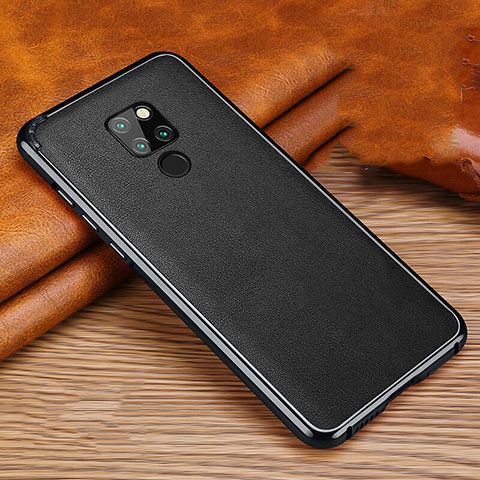 Coque Luxe Aluminum Metal Housse Etui T03 pour Huawei Mate 20 Noir