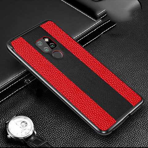 Coque Luxe Aluminum Metal Housse Etui T03 pour Huawei Mate 20 X 5G Rouge