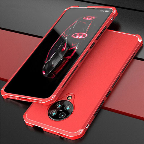 Coque Luxe Aluminum Metal Housse Etui T03 pour Xiaomi Poco F2 Pro Rouge