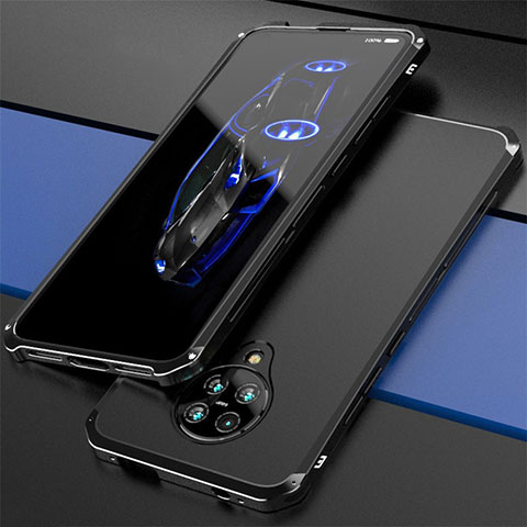 Coque Luxe Aluminum Metal Housse Etui T03 pour Xiaomi Redmi K30 Pro 5G Noir