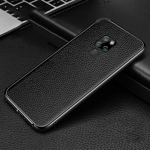 Coque Luxe Aluminum Metal Housse Etui T04 pour Huawei Mate 20 Noir