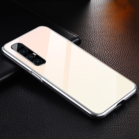 Coque Luxe Aluminum Metal Housse Etui T04 pour Oppo Reno3 Pro Or