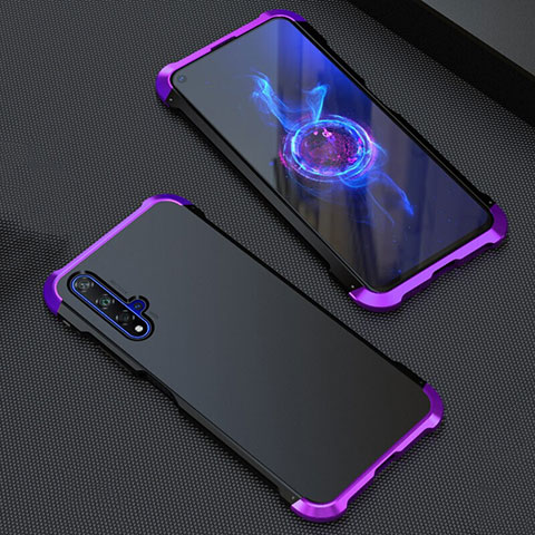 Coque Luxe Aluminum Metal Housse Etui T05 pour Huawei Honor 20S Violet