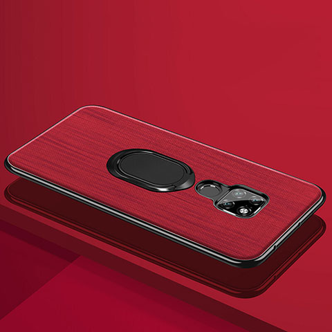 Coque Luxe Aluminum Metal Housse Etui T05 pour Huawei Mate 20 X 5G Rouge