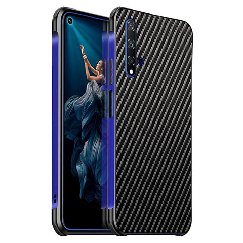 Coque Luxe Aluminum Metal Housse Etui T06 pour Huawei Honor 20S Bleu