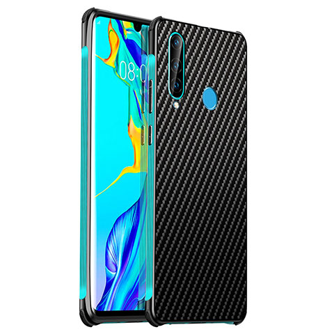 Coque Luxe Aluminum Metal Housse Etui T06 pour Huawei Nova 4e Cyan