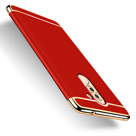 Coque Luxe Aluminum Metal pour Huawei Honor 6X Pro Rouge