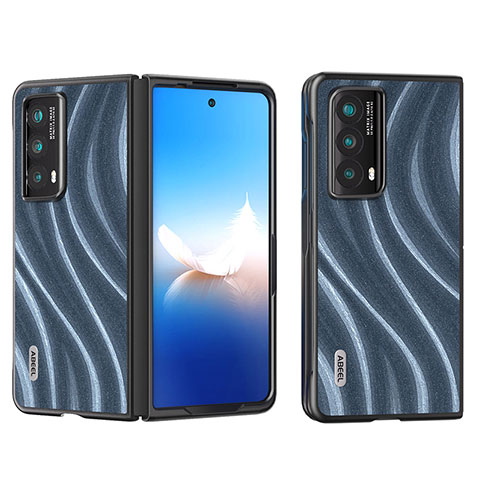 Coque Luxe Cuir et Plastique Housse Etui Mat B02H pour Huawei Honor Magic Vs2 5G Bleu