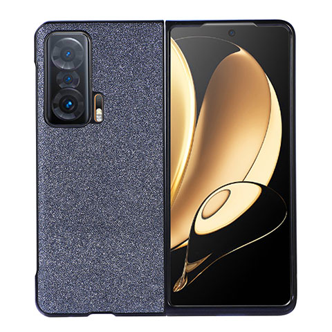 Coque Luxe Cuir et Plastique Housse Etui Mat B03H pour Huawei Honor Magic V 5G Bleu