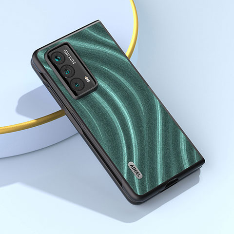 Coque Luxe Cuir et Plastique Housse Etui Mat B04H pour Huawei Honor Magic Vs2 5G Vert