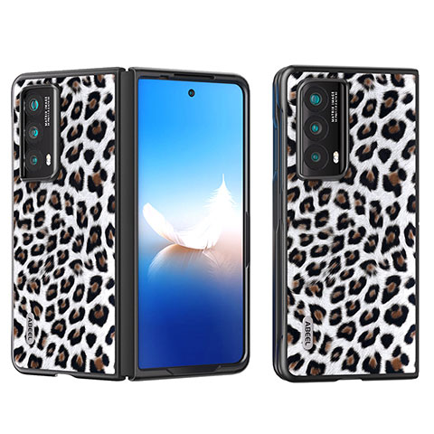 Coque Luxe Cuir et Plastique Housse Etui Mat B08H pour Huawei Honor Magic Vs2 5G Noir