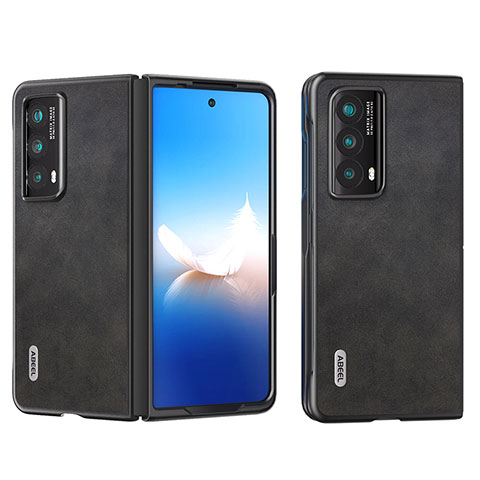 Coque Luxe Cuir et Plastique Housse Etui Mat B13H pour Huawei Honor Magic Vs2 5G Noir