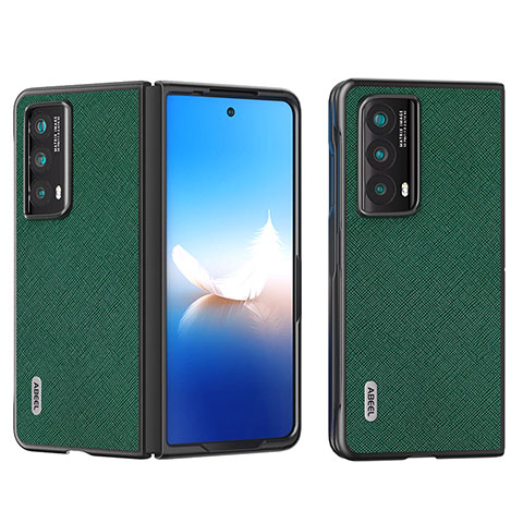 Coque Luxe Cuir et Plastique Housse Etui Mat B20H pour Huawei Honor Magic Vs2 5G Vert