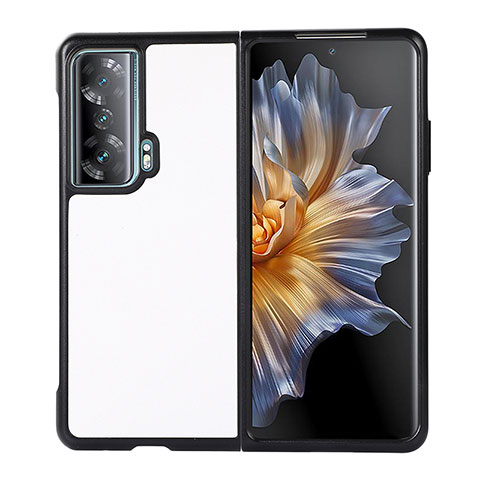 Coque Luxe Cuir et Plastique Housse Etui Mat BH1 pour Huawei Honor Magic Vs 5G Blanc