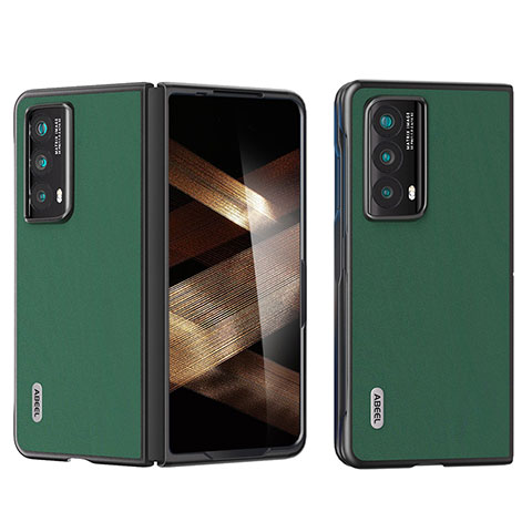 Coque Luxe Cuir et Plastique Housse Etui Mat BH1 pour Huawei Honor Magic Vs2 5G Vert