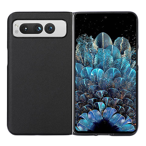 Coque Luxe Cuir et Plastique Housse Etui Mat BH2 pour Google Pixel Fold 5G Noir