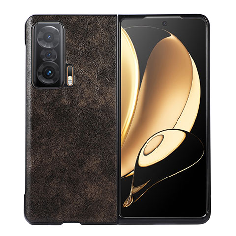 Coque Luxe Cuir et Plastique Housse Etui Mat BH2 pour Huawei Honor Magic V 5G Bronze