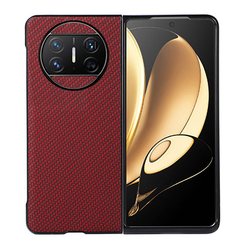 Coque Luxe Cuir et Plastique Housse Etui Mat BH2 pour Huawei Mate X5 Rouge