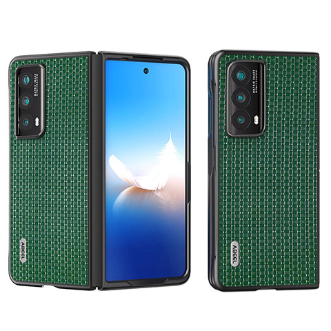 Coque Luxe Cuir et Plastique Housse Etui Mat BH3 pour Huawei Honor Magic Vs2 5G Vert