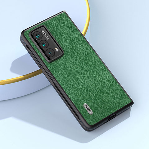 Coque Luxe Cuir et Plastique Housse Etui Mat BH9 pour Huawei Honor Magic Vs2 5G Vert