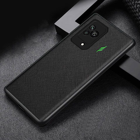 Coque Luxe Cuir et Plastique Housse Etui Mat pour Xiaomi Black Shark 5 Pro 5G Noir