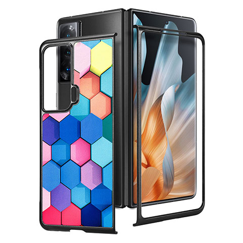 Coque Luxe Cuir et Plastique Housse Etui Mat S09D pour Huawei Honor Magic Vs Ultimate 5G Colorful