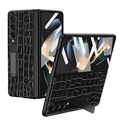 Coque Luxe Cuir et Plastique Housse Etui Mat T01 pour Samsung Galaxy Z Fold3 5G Mixte